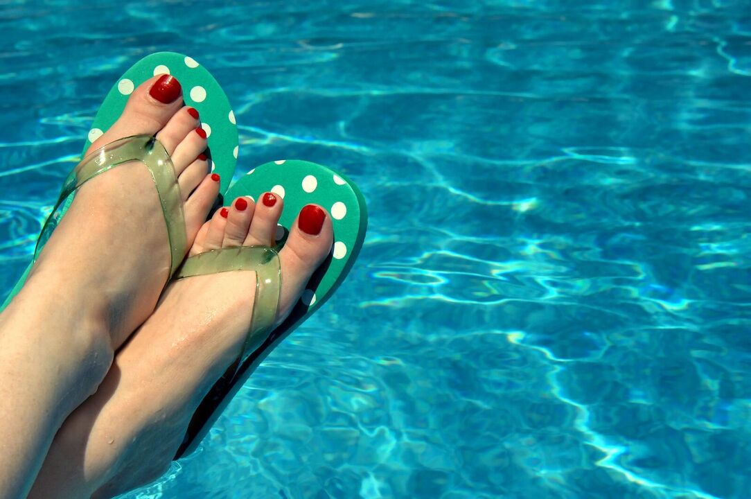 wear shoes by the pool to prevent fungus